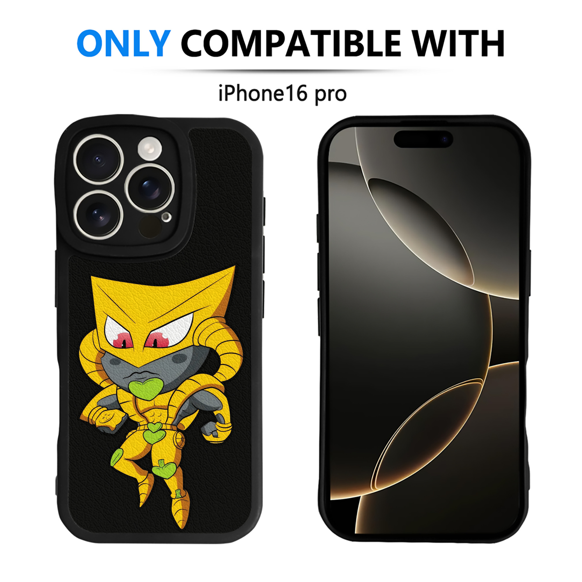（画像用） ジョジョの奇妙な冒険 ディオ?ブランドー JoJo's Bizarre Adventure Dio Brando 【iPhone 16シリーズ対応】シリコンスマホケース（レザー調） 材質：シリコン